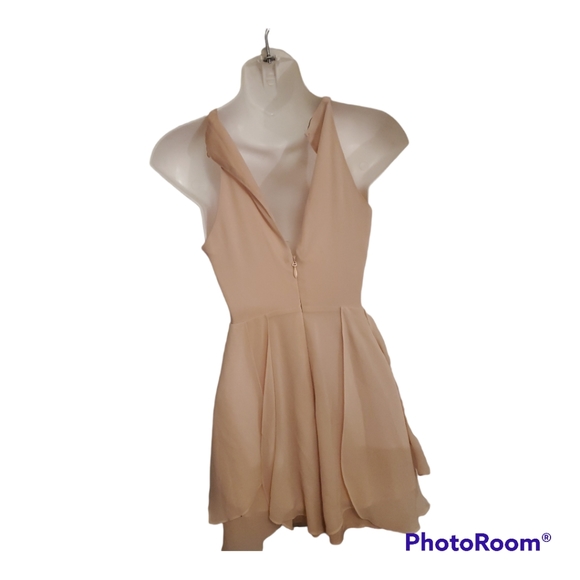 BEBE Blush Pink Halter Flare Dress -  Size XXS, 00 - Picture 2 of 7